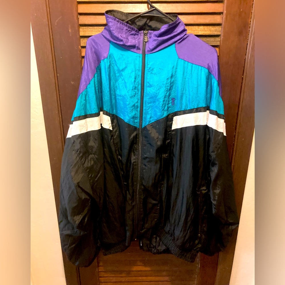 Vintage Bill Blass Men's Windbreaker Suit - XXL